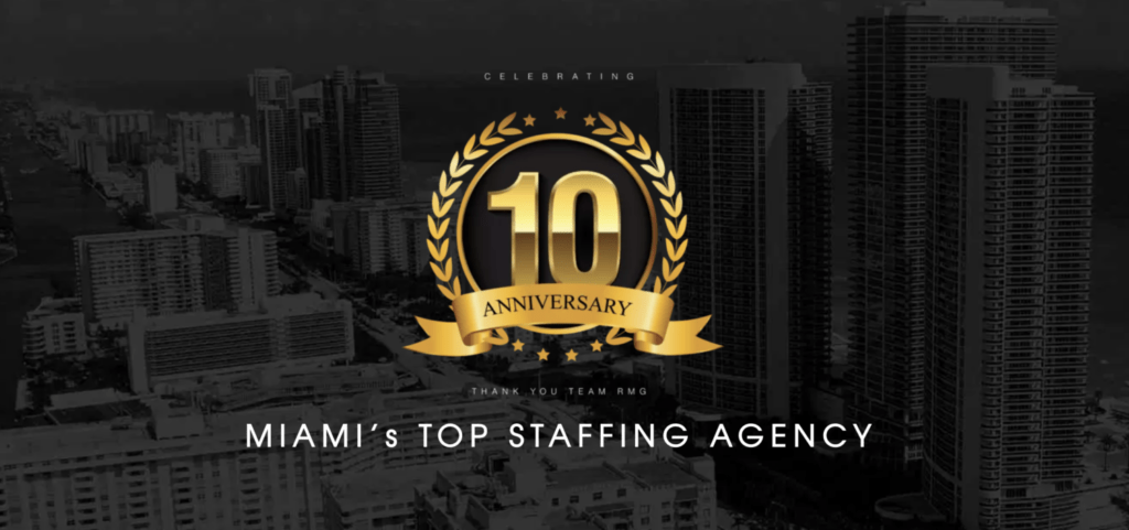 RMG Staffing Celebrates 10 Years of Providing Great Service - RMG Staffing